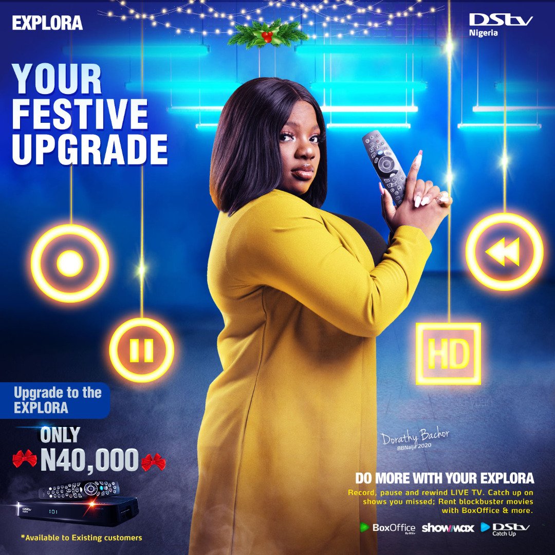 DStvNg's tweet photo. Do more with your EXPLORA!⏺️⏸️▶️⏪⏩🎄🎄🎄

Record, pause &amp; rewind live TV; Catch up on shows you've missed; Rent blockbuster movies with Box office and more!
~
Visit the nearest MultiChoice office to you, and grab as many Exploras as you can! https://t.co/7lXKPyYQAJ
