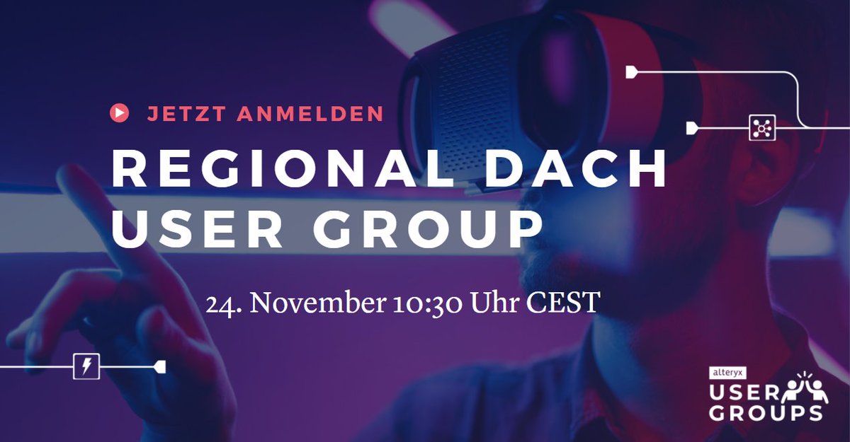 RolandSchubert4's tweet photo. Schon mal über eine Zertifizierung nachgedacht? Oder nervt die manuelle Arbeit bei der Datenaufbereitung? Wie wäre es mit Location Analytics? Alles Themen beim Meeting der deutschsprachigen Alteryx User Group. Neugierig? Einfach anmelden: https://t.co/5BXel7gFLr
#Alteryx https://t.co/i0fzdKMKAF
