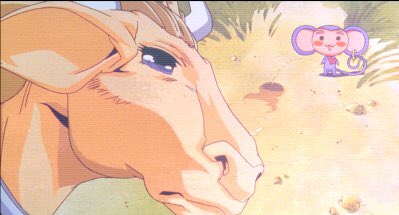 cent1ped3's tweet photo. when chu chu pees on cow-Nanami and then is eaten by a baby crocodile creature. which is the only time any of the three appear in the movie. https://t.co/AyH6LAWU3P