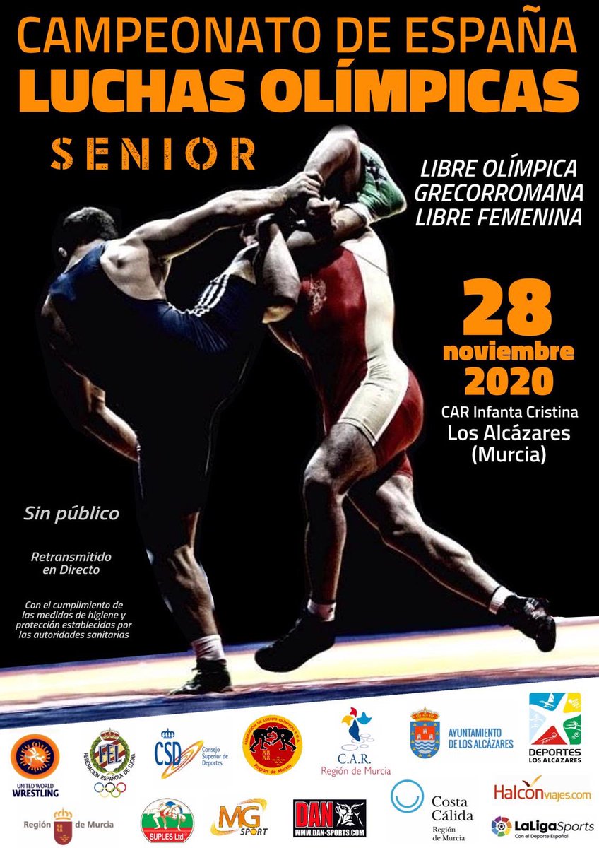 La Región de Murcia vuelve albergar los Campeonatos Nacionales Senior Luchas Olímpicas , volvemos a la competición en la nueva normalidad, bajo unos estrechos protocolos que minimizan los riesgos y garantizan un férreo andamiaje a todos los participantes.