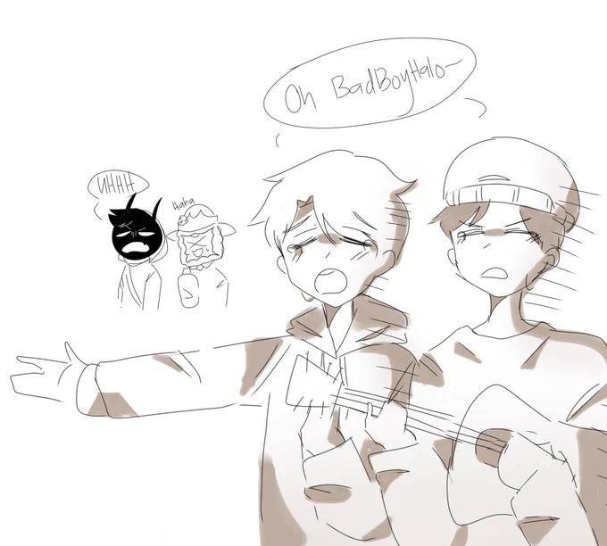 I CANT TAKE THIS STREAM😭HAHAHA  #badboyhalofanart #quackityfanart #karljacobsfanart #captainpuffy 