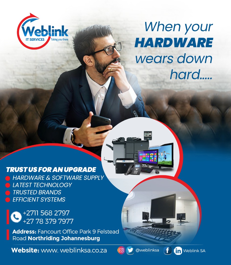 weblinksa's tweet photo. When your HARDWARE wears down hard... TRUST US FOR AN UPGRADE 💯
One stop for all hardware &amp; software solutions.
Don't let your IT infrastructure frustrate your business .
DM for a FREE QOUTE
 #softwaresolutions #computersales

@lchiggz @Know_BaKC @bomirr23 @nuel920 @SecNews_GR https://t.co/9mlv0mA9Ft