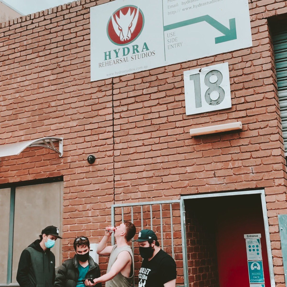 Calling Dr Pepper, we have a fever and the only cure we can think of is to get back to rehearsing! (Minus Jesse who was unable to attend due to the 25km limit that was in place)

RSVP to Live on the Horizon here: facebook.com/events/6973109…