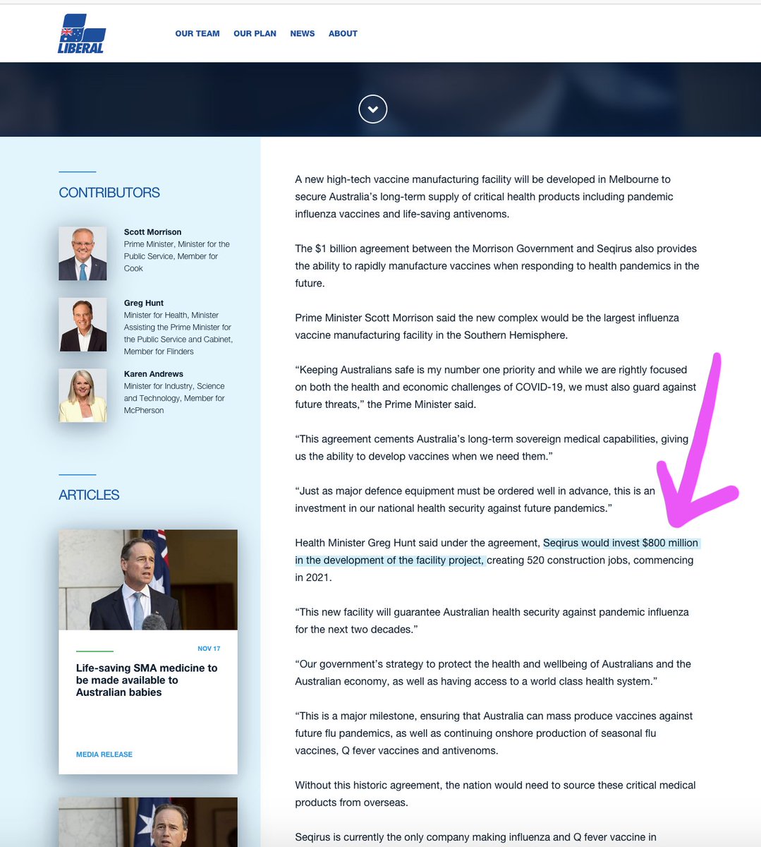 The only issue of course is the company Seqeris is actually investing the lion's share of that ONE BILLION DOLLARS!$800 million of the $1 billion in fact. Scotty is putting in $200 mill.But then $200 million doesn't sound nearly as sexy on the news headlines as $1 billion.