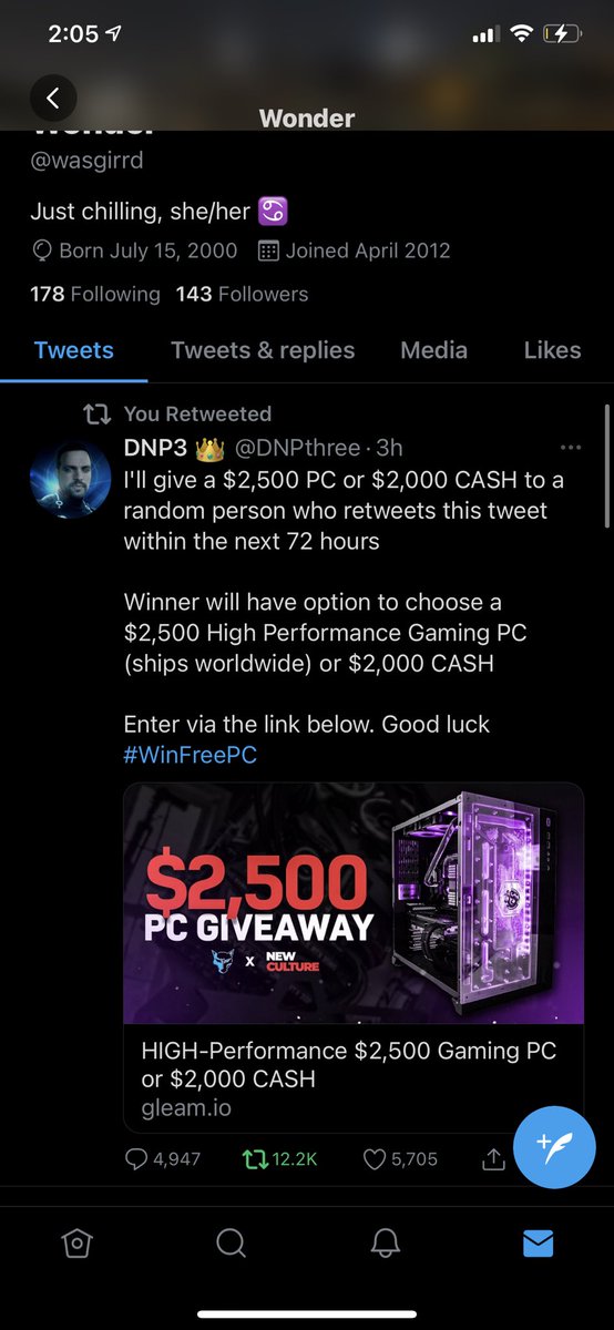 wasgirrd's tweet image. #WinFreePC