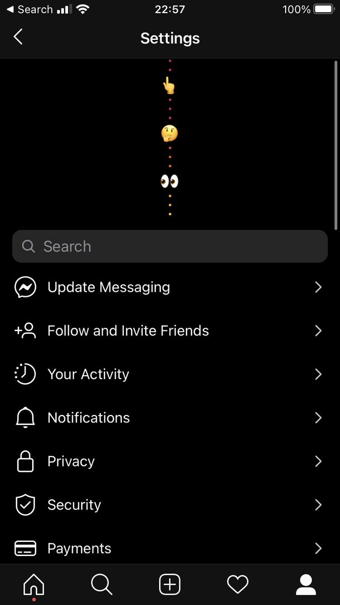 ShainaSilver's tweet photo. Fun surprise and delight find in settings @instagram 🥳 #hbd https://t.co/YMxHQPQefY