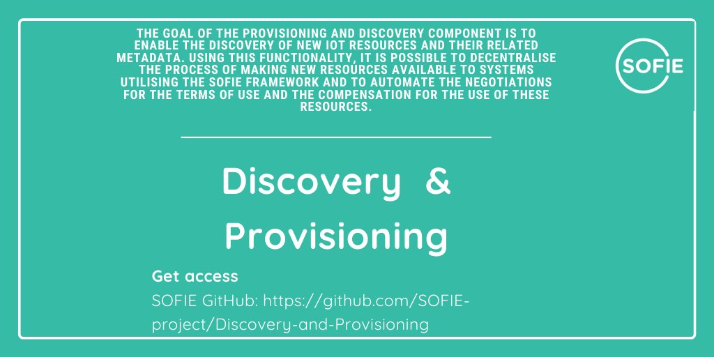 Introducing <a href="/EU_Sofie/">SOFIE</a> Framework components! In the loop
🔴Discovery &amp; provisioning
👉Provides functionality for the discovery and bootstrapping of #IoT devices, services, and data.
🟢Access our GitHub: github.com/SOFIE-project/… 
🟢Learn more: bit.ly/3loCqLH

<a href="/Rovio/">Rovio</a>