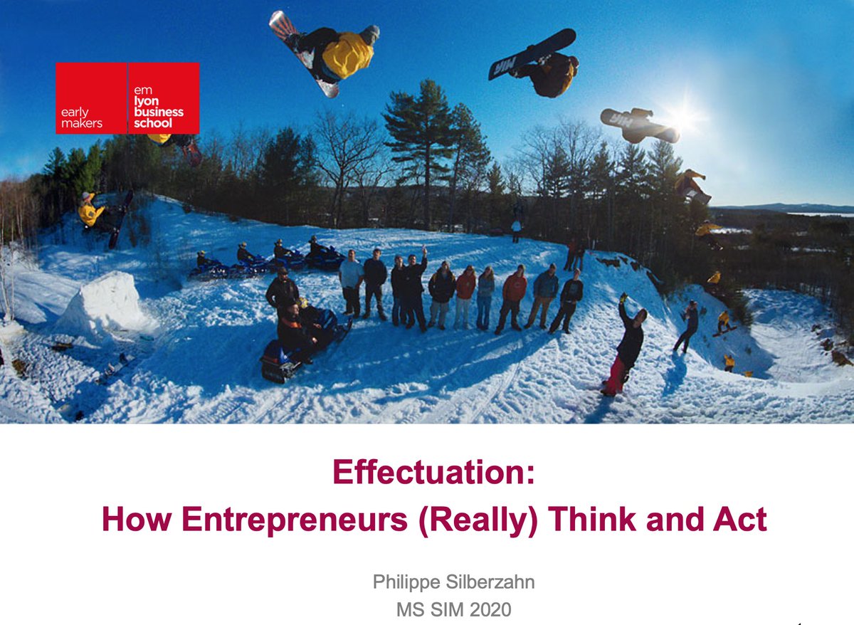 phsilberzahn's tweet photo. Ce matin je retrouve @ahaincourt et les étudiants du MS Sports Industry Management @EMLYON pour une présentation de l'effectuation, la logique d'action des entrepreneurs. https://t.co/UyYQjm3Lxl