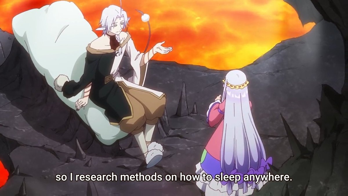 AnjoKeMo's tweet photo. This is by far the best episode of this series so far. 🤣🤣🤣

#maoujo_anime #maoujo #Maoujoudeoyasumi #SleepyPrincessInTheDemonCastle  #SleepyPrincess #PrincessSyalis #sleep #hypnos #prosleeper #anime https://t.co/mRkWPnMPry