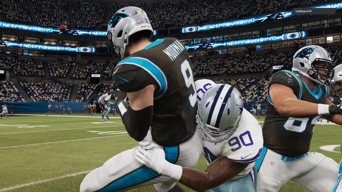 Panthers_MBL's tweet photo. Week 13 || Panthers 21 Cowboys 31

Our defense has had trouble stopping offenses lately and it continues vs Dallas. Prescott throws for 338 yds and 4 TDs with Zeke adding 95 yds rushing. Next we face a must win vs division rival Buccaneers. https://t.co/YmHhES2vip
