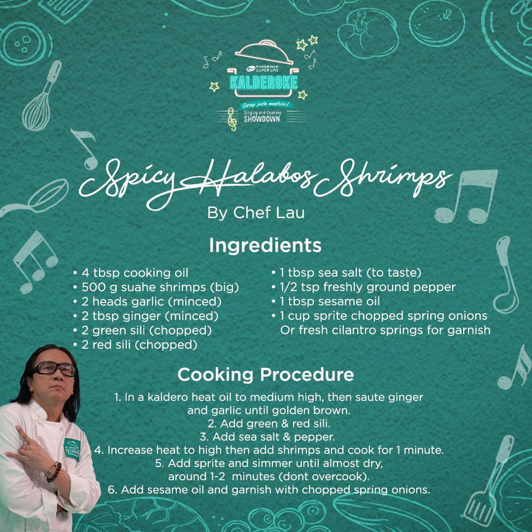phoenixsuperlpg's tweet photo. @cheflau Spicy Halabos Shrimps!
#SarapPalaMagluto #Kalderoke https://t.co/QD3UWaAmP2
