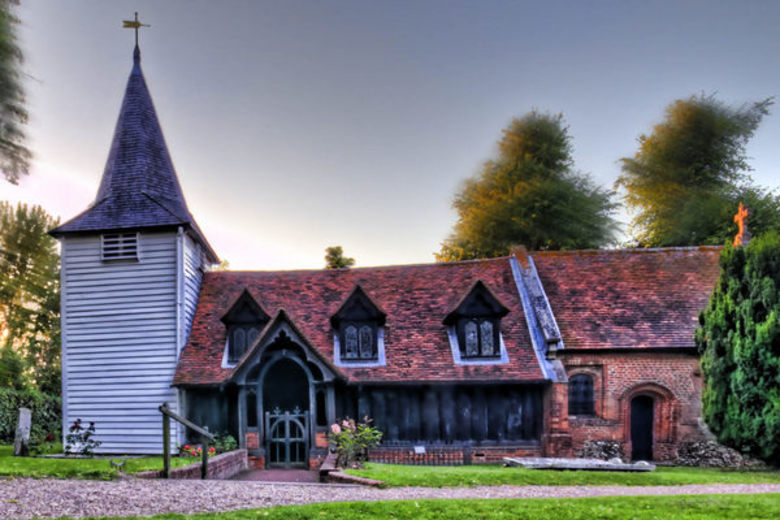 Greensted - the oldest wooden church in the world - has a special connection to St Edmund because the feretory containing the saint's body rested there on its way to safety in London in 1010