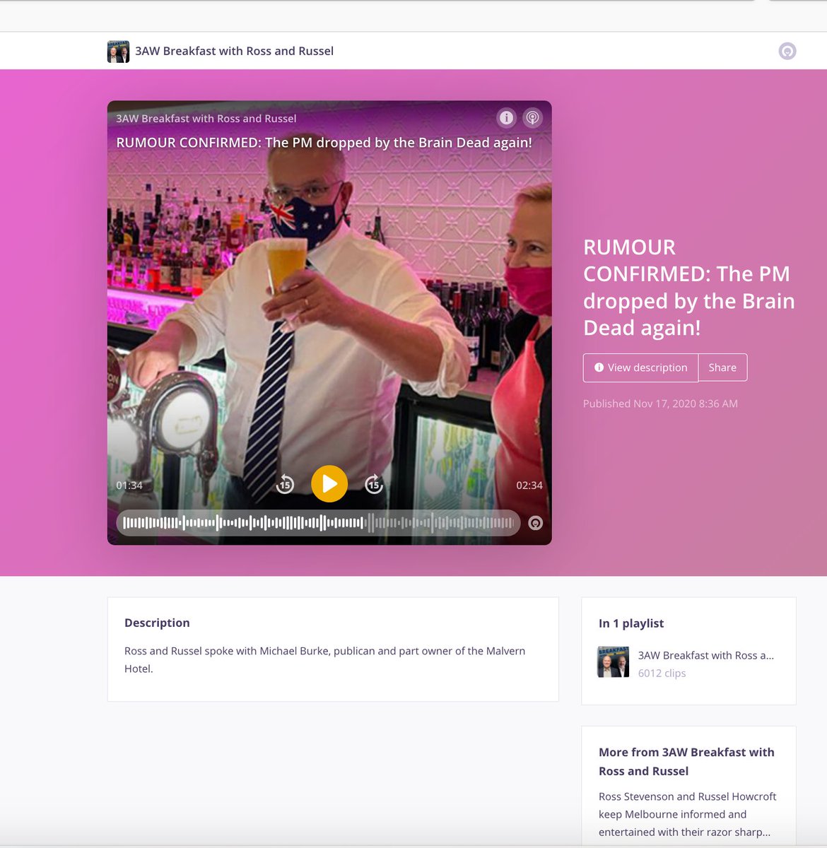 And a tie-in to the 24 hour a day, relentless electioneering leadership of this Prime Minister.That's how Scott Morrison operates his government - as if he's campaigning for an election.Our country's leadership is underwritten by circus tent announcements &  #bullshitandspin