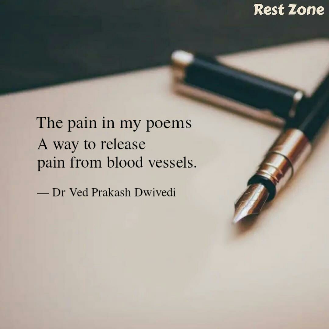 drvedpdwivedi's tweet photo. #pain #poem #WritingLife #ayurtip #drvedprakashdwivedi https://t.co/vW7gizRUMq