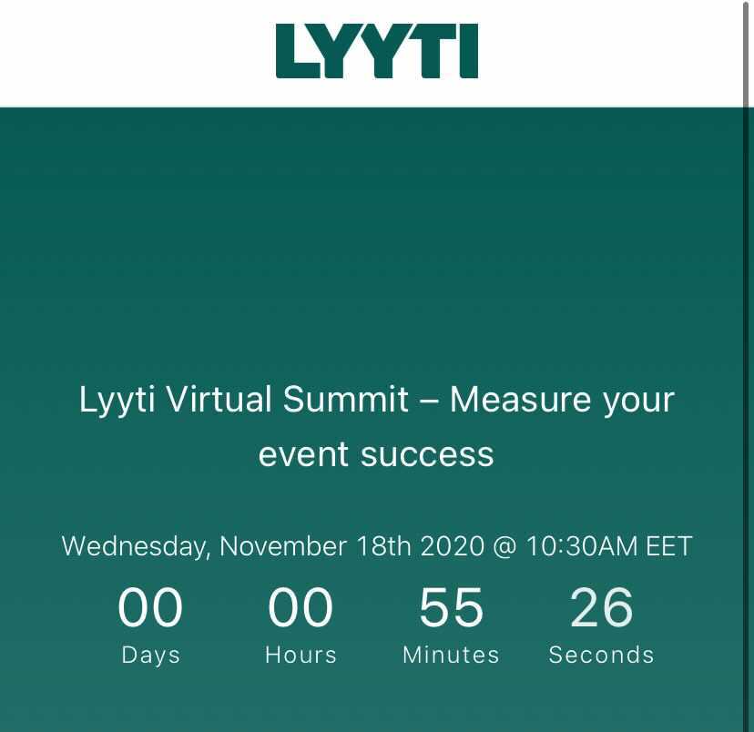 55 minutes to go! 🤩 #smarterevents