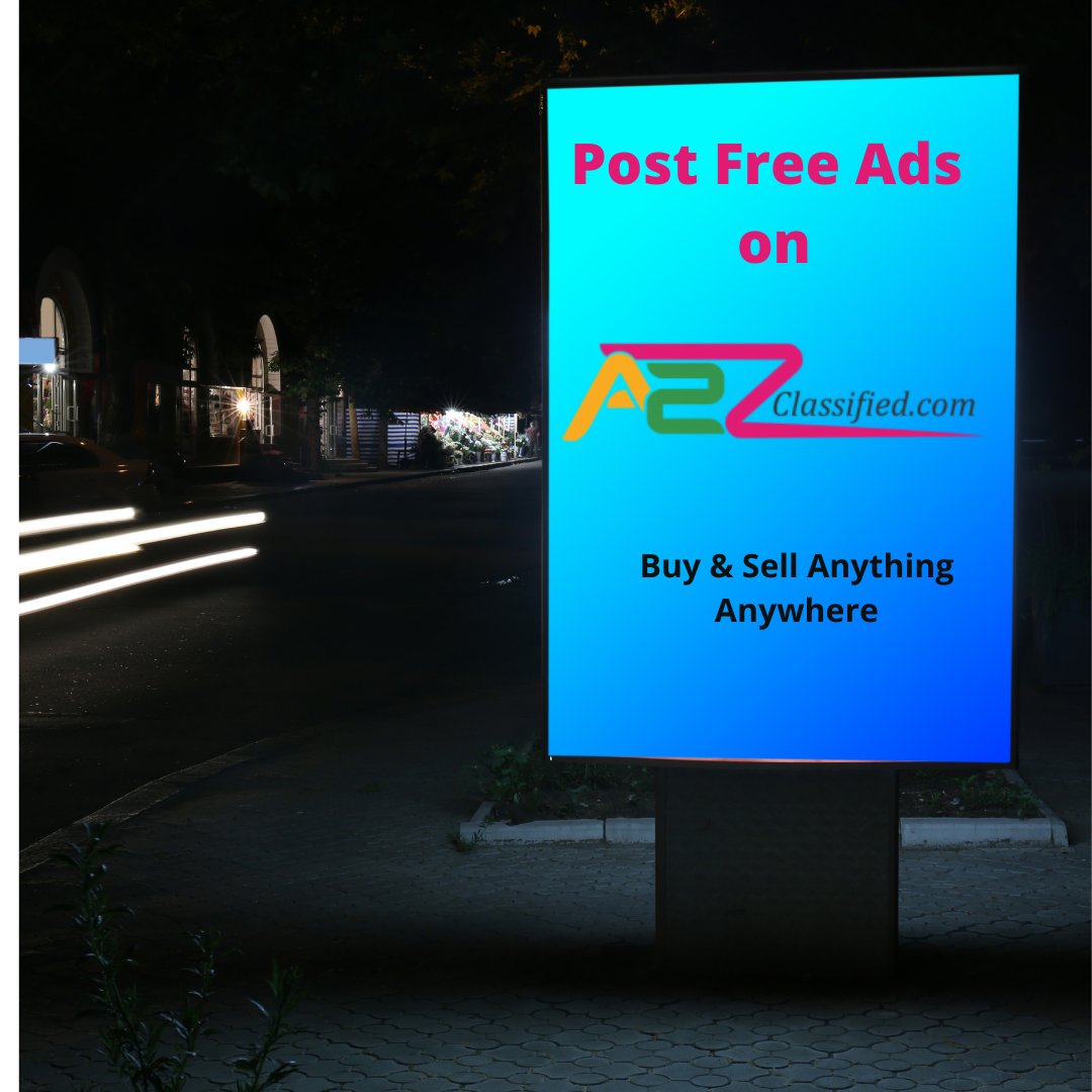 a2zclassified's tweet photo. Post Free Ads on https://t.co/yXUstgrlAz 
Buy and sell anything anywhere
#freeadpostingwebsite #classified #classifiedads #freeclassifieds #postfreeads https://t.co/kIBZ7WtkRy