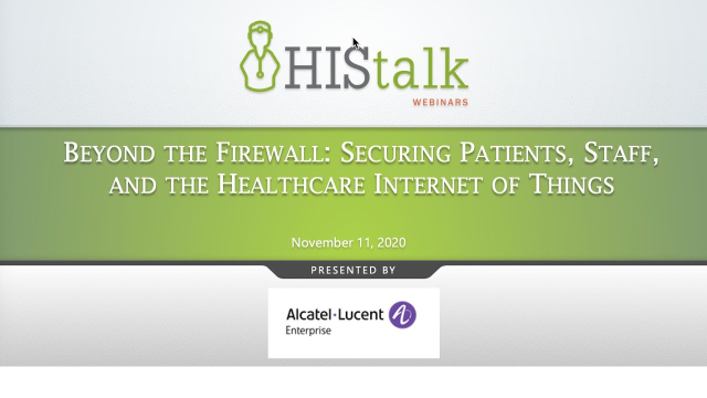 LinneMichael's tweet photo. The biggest IoT healthcare cybersecurity risk isn't the objects themselves but the "network door" they can open. Watch how to design a network to provide security, management and monitoring for IoT devices and users, using @ALUEnterprise's DAN blueprint. https://t.co/pJ028fKmzD https://t.co/HNuNo34bqQ