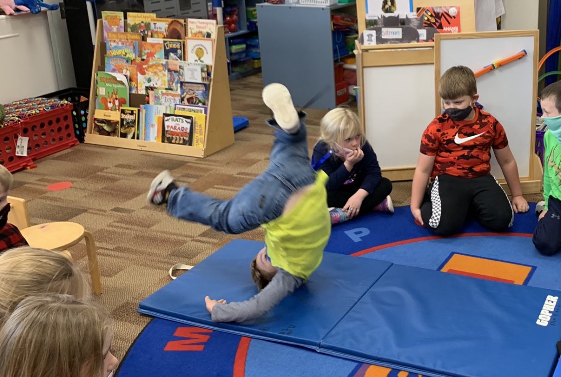 mckgarten's tweet photo. Verbs. Kinders don’t need another worksheet! @teacher2teacher @KidsDeserveIt @DitchThatTxtbk @kindergarten @isd544 https://t.co/Xtdb6jiPss