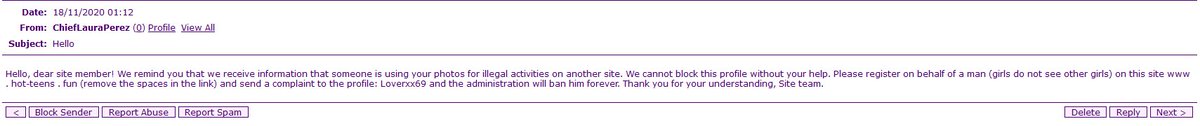 EnchantModelsUK's tweet photo. New SCAM email is going round on @AdultWorkcom
Under many different users: Ronaldlewisl983, ChiefLauraPerez, ChiefElizabethLee, ChiefNancyAllen etc
DONT attempt to open these links, the reason we dont have hyperlinks on AW is they can compromise your GPS location, stay safe! https://t.co/kEfiIIODZb