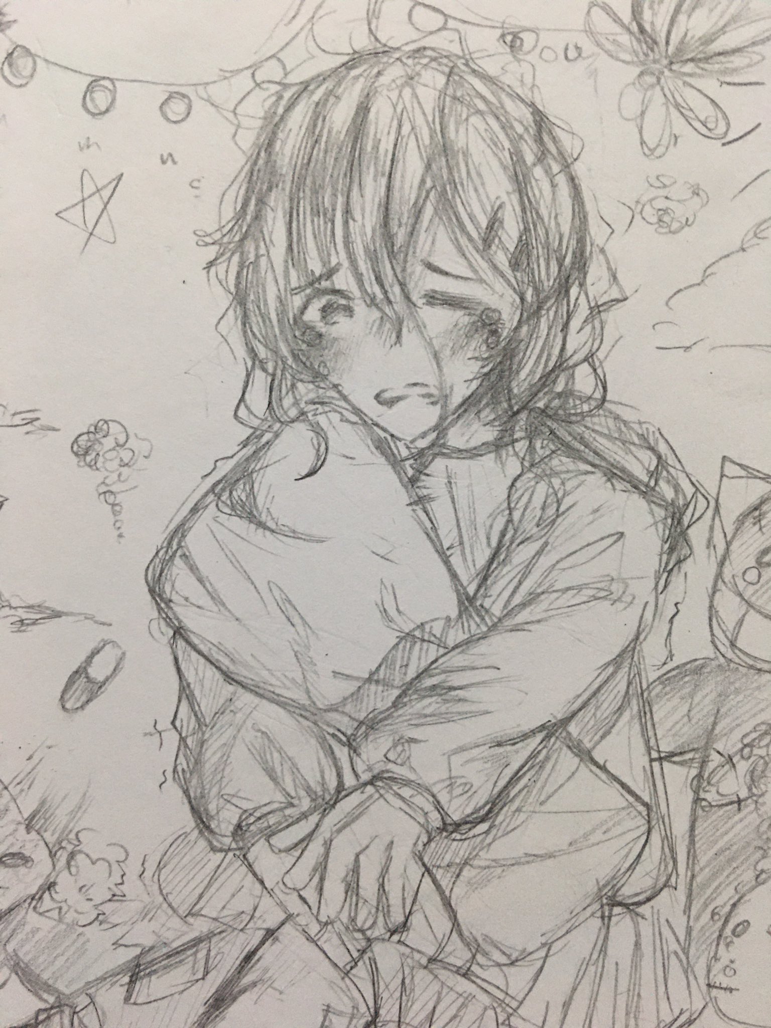 Somebody on X: "Me: Im okay, can you stop drawing edgy hurt anime girls plz  My brain: br (ok) en lol #rkgk #animeart #sketch https://t.co/XHF8D9cUDk" /  X