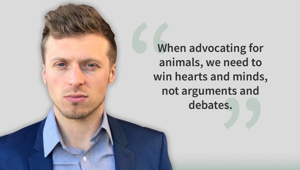 JohnOberg's tweet photo. “When advocating for animals, we need to win hearts and minds, not arguments and debates.” @JohnOberg 

RT if you agree. 🧡 https://t.co/aMarXHdvaT