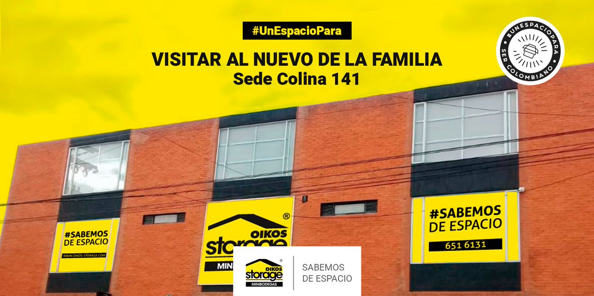 oikosstorage's tweet photo. En OIKOS Storage la familia se creció y estamos orgullosos de contarte acerca de nuestra nueva sede en Colina, donde podrás almacenar los elementos que requieres por el tiempo que consideres necesario

Cotiza ahora tu #Minibodega vía Whatsapp al 316 742 3303

#UnEspacioPara https://t.co/mNZXdAtJTD