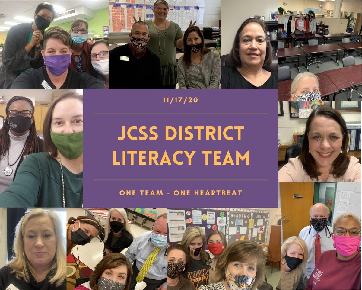 JoCoLaReads's tweet photo. Your JCSS District Literacy Team: What can we do?  The REAL question is what can't we do?  #superjcss #moonshot https://t.co/xcExTr0WvH