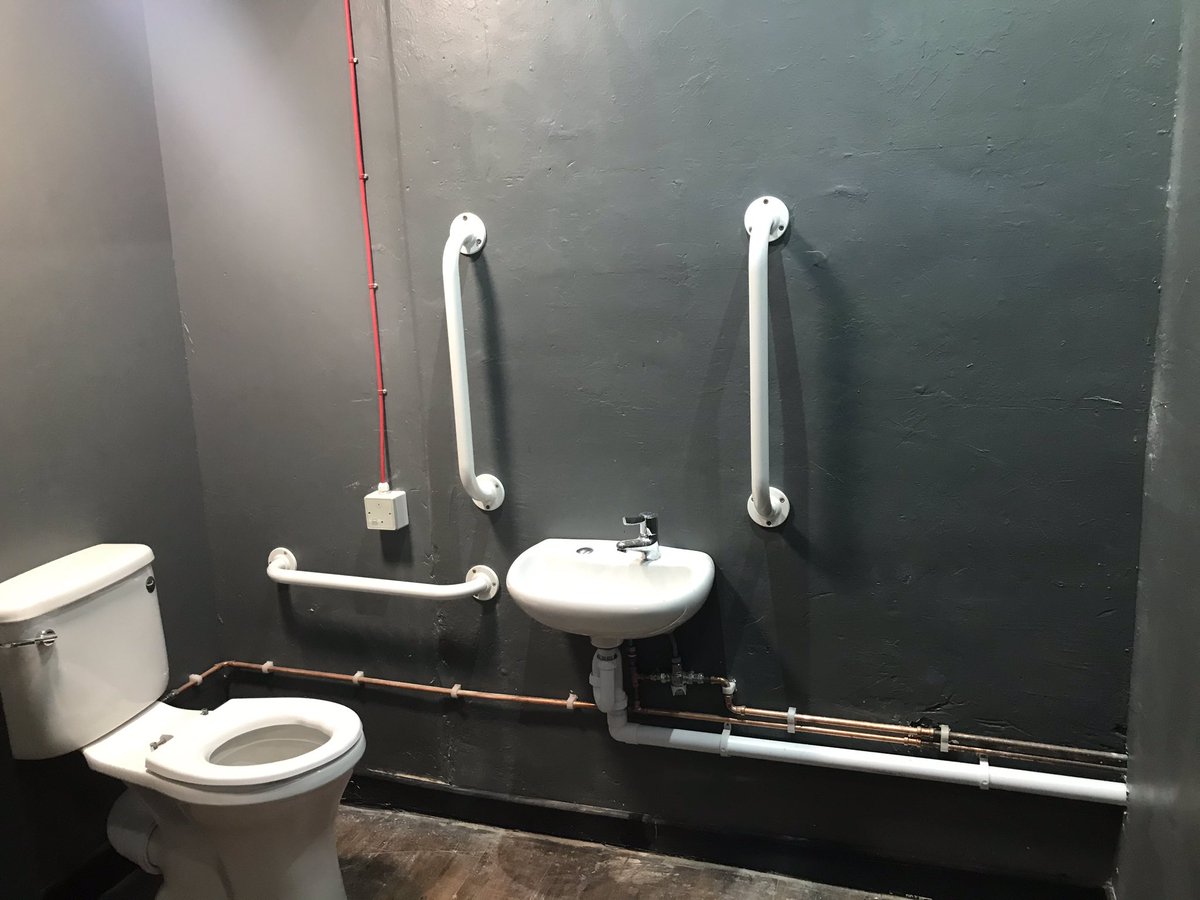 WECILBristol's tweet photo. Well done to @exchangebristol for the progress they’ve made with implementing a new accessible toilet. A big transformation from a few months ago with a lot of positive learning experiences. Happy to support and be part of this amazing inclusive action. #Disability #inclusion 😁 https://t.co/xnser1VrVM