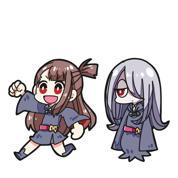 アッコ(リトルウィッチアカデミア) ,スーシィ・マンババラン 「#LWA_jp 」|ドッグさん@多忙〜4/10のイラスト