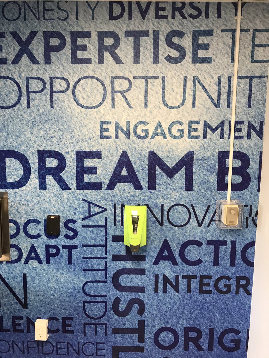 Awesome upgrade to our vestibule!!! Word wall of encouragement...