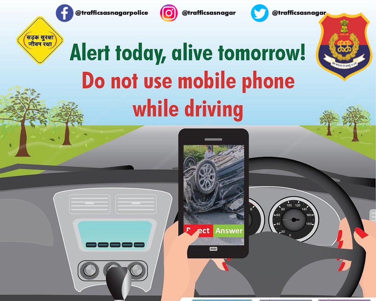 sasnagarpolice's tweet photo. #Dontusephonewhiledriving #ObeyTrafficRules #TrafficAwareness #AvoidOverSpeeding #DontDrinkAndDrive #AvoidNoisePollution #LetsBringtheChange 
#PunjabFightsCorona
#TrafficAdvisory #TrafficAlert #TrafficPolice #trafficpolicesasnagar https://t.co/A04akfh3jh