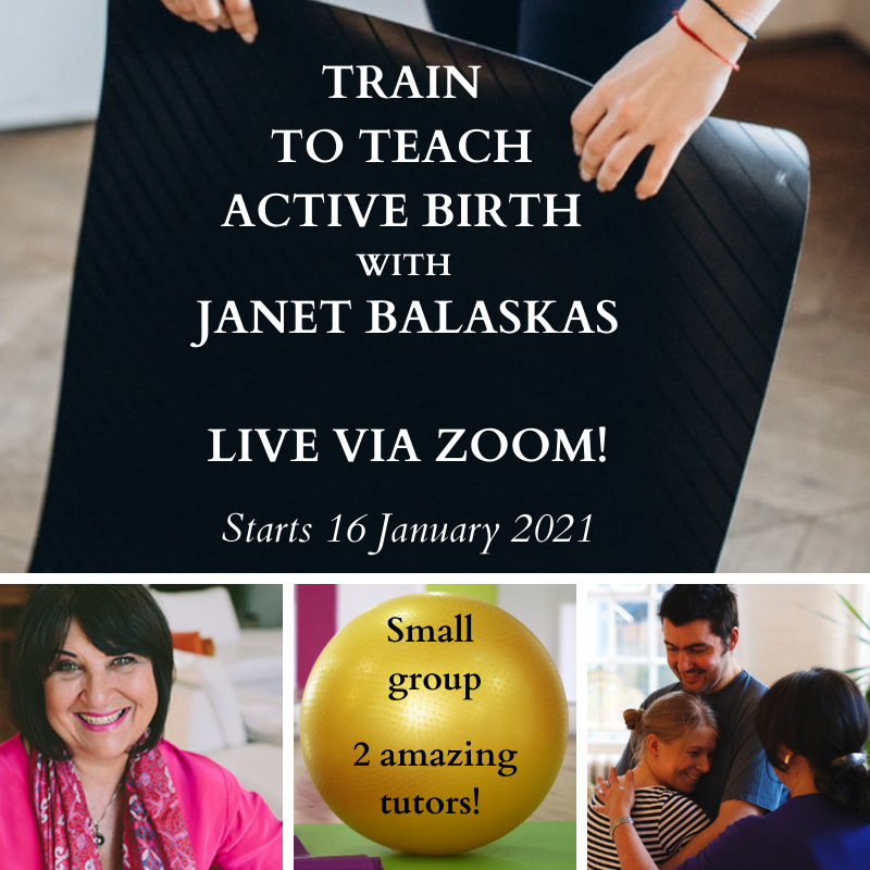 ActiveBirthIntl's tweet photo. DOULAS | MIDWIVES | YOGA TEACHERS 

Train to teach Active Birth with Janet Balaskas!
Live via Zoom, starting 16 January 2021 
Limited places - apply now: https://t.co/PstIDj6otx 
.
.
#activebirth #doula #midwife #yogateacher #yogainstructor #pregnancyyoga #birthprofessionals https://t.co/uml4pZRtWx