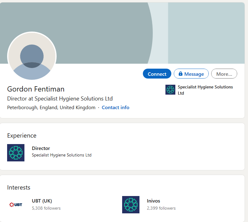 Additionally, Gordon Fentiman’s LinkedIn lists among his two “interests” Inivios and the consultancy Universal Business Team (UBT). UBT is listed on a Brethren website as part of their network “providing advisory and group buying services” https://togetherwearebrethren.com.au/our-network 