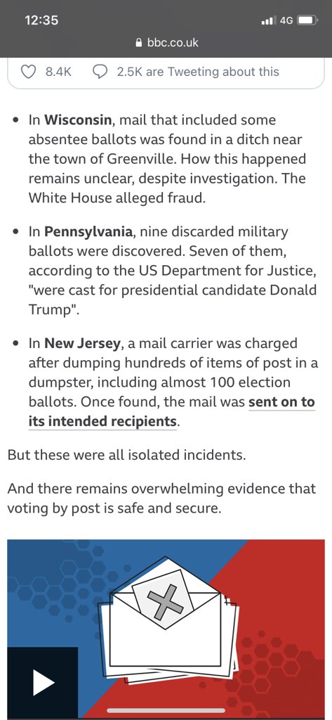 Unsubstantiated, really? These are incidents that we KNOW of. How many more ballots in ditches and dumpsters?! #electionfraud to be fair it’s more like #electionchaos