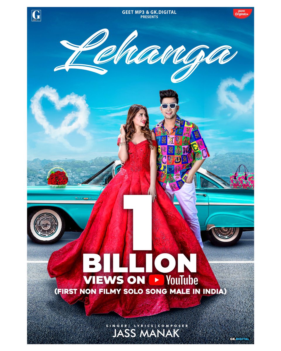iJassManak's tweet photo. Thankyou So Much Guyz ❤️
1 Billion Views On Youtube #Lehanga https://t.co/4Mbi2mZqXs