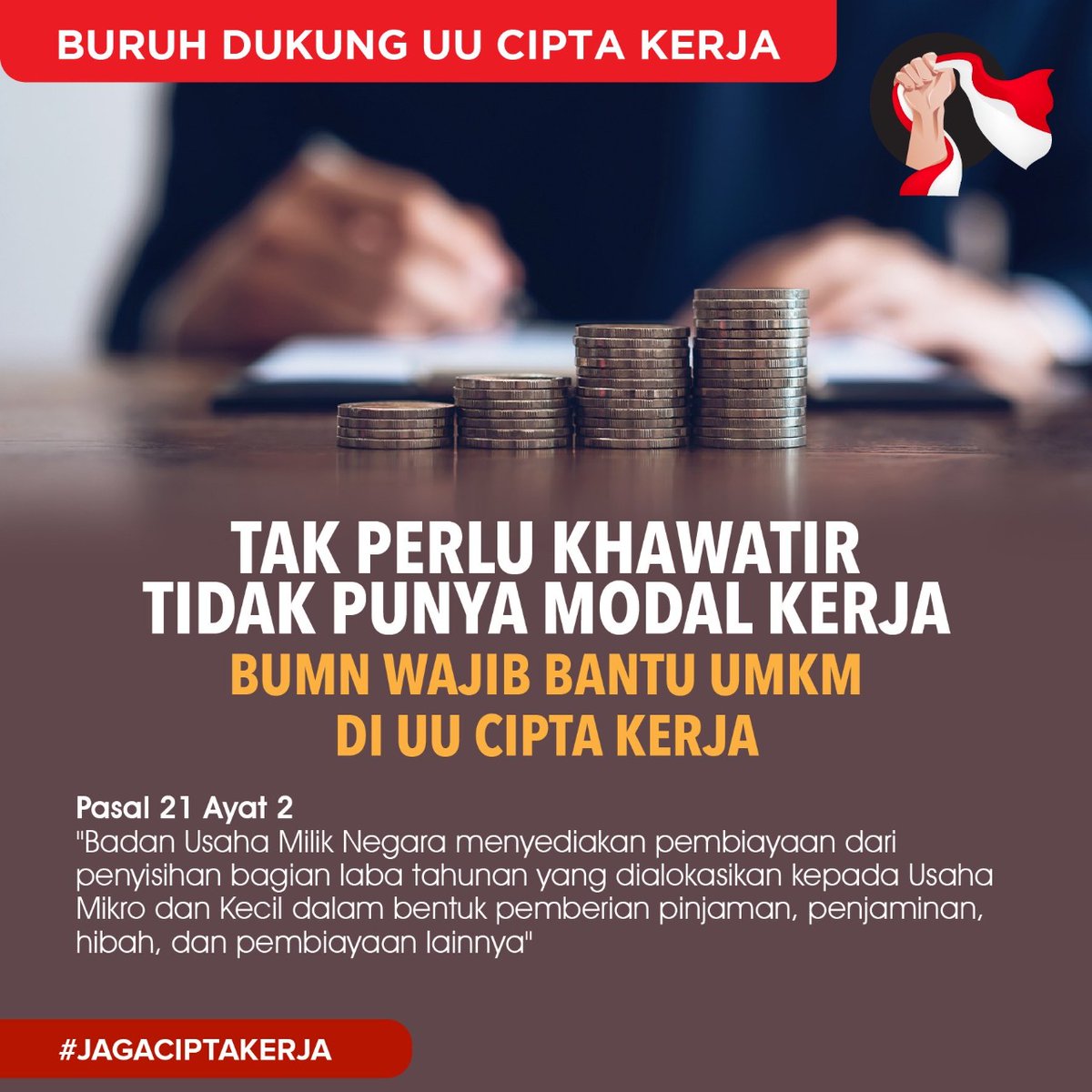 LeMax25211477's tweet photo. UU Cipta Kerja mensejahterakan Masyarakat. #UUCiptaKerja https://t.co/Z9AOtWVL9d