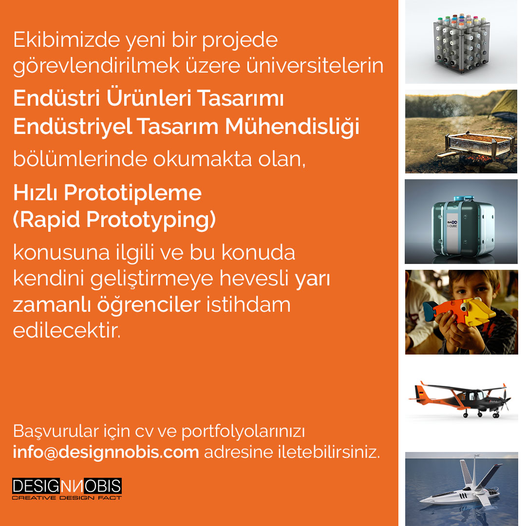 Designnobis's tweet photo. Başvurular için cv ve portfolyolarınızı info@designnobis.com adresine iletebilirsiniz. #rapidprototype #hızlıprototipleme #endüstriyeltasarım #product #üretim #prototipleme #tasarım #imalat #mühendis #ilan #cv #portfolyo https://t.co/fYIlFyWrrF
