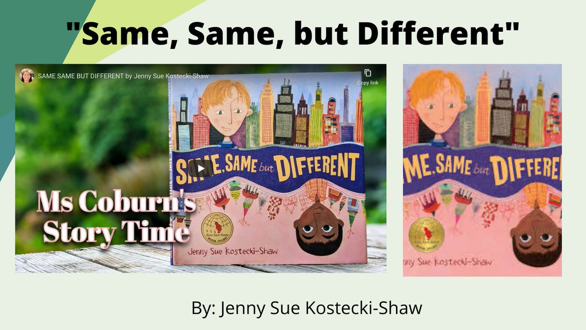 aacps_ib's tweet photo. Enjoy this read aloud of "Same, Same, but Different" by Jenny Sue Kostecki-Shaw, which celebrates similarities and differences across cultures! https://t.co/fFiMWa3ed8
#InternationalEducationMonth #DestinationIB https://t.co/hKISaGdhcG