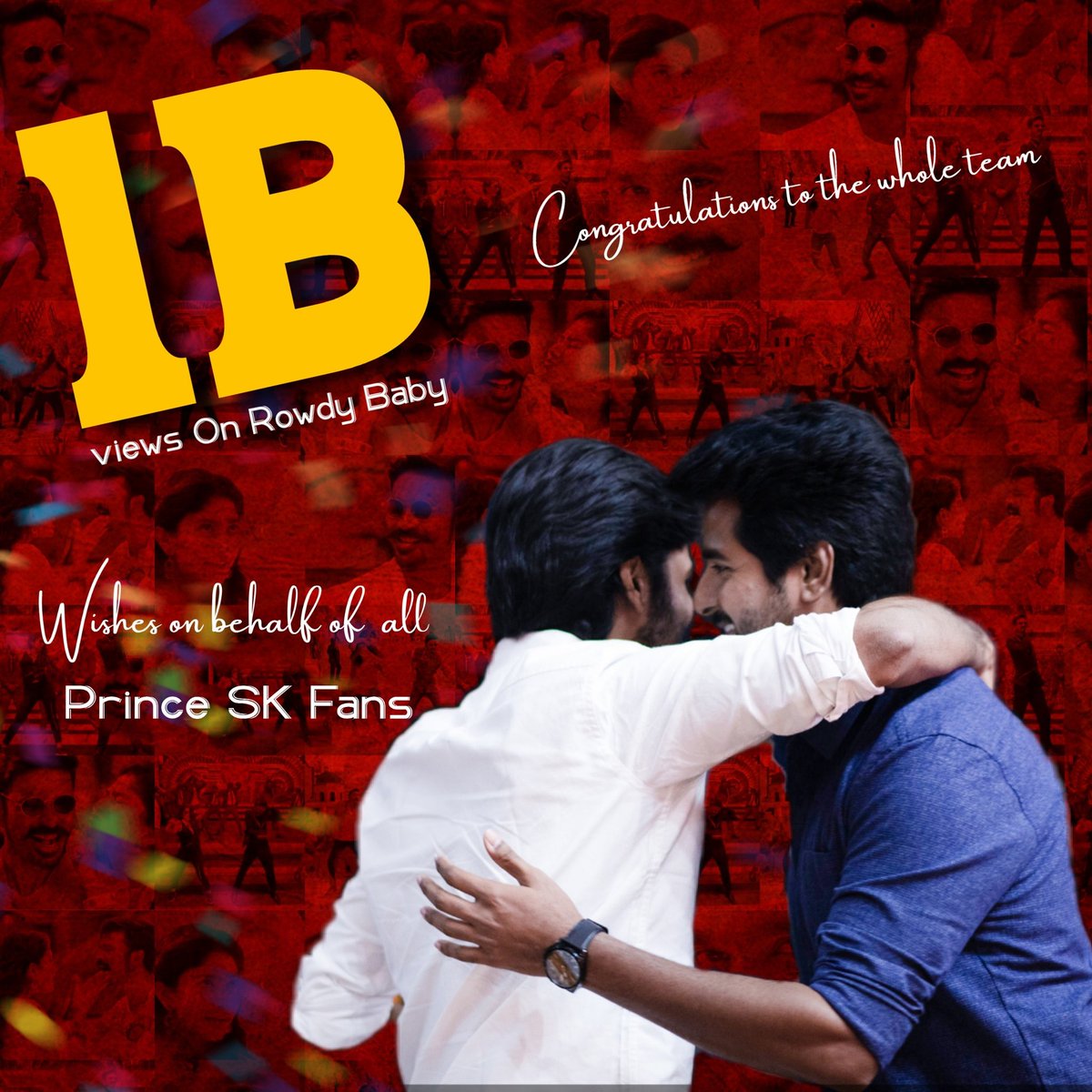 SK_Trends's tweet photo. Rowdy Baby - The First 1 Billion Viewed Song Ever In Kollywood 🎉

Massive Record Created By Team #RowdyBaby 🔥

A Pride For Tamil Cinema !!

Whole Hearted Wishes From Prince @Siva_Kartikeyan Anna Fans!

@dhanushkraja ❤
 @B_RAJA_ || @Dhanush_Trends 

#RowdyBabyHits1BillionViews https://t.co/SFlcKEuDl2
