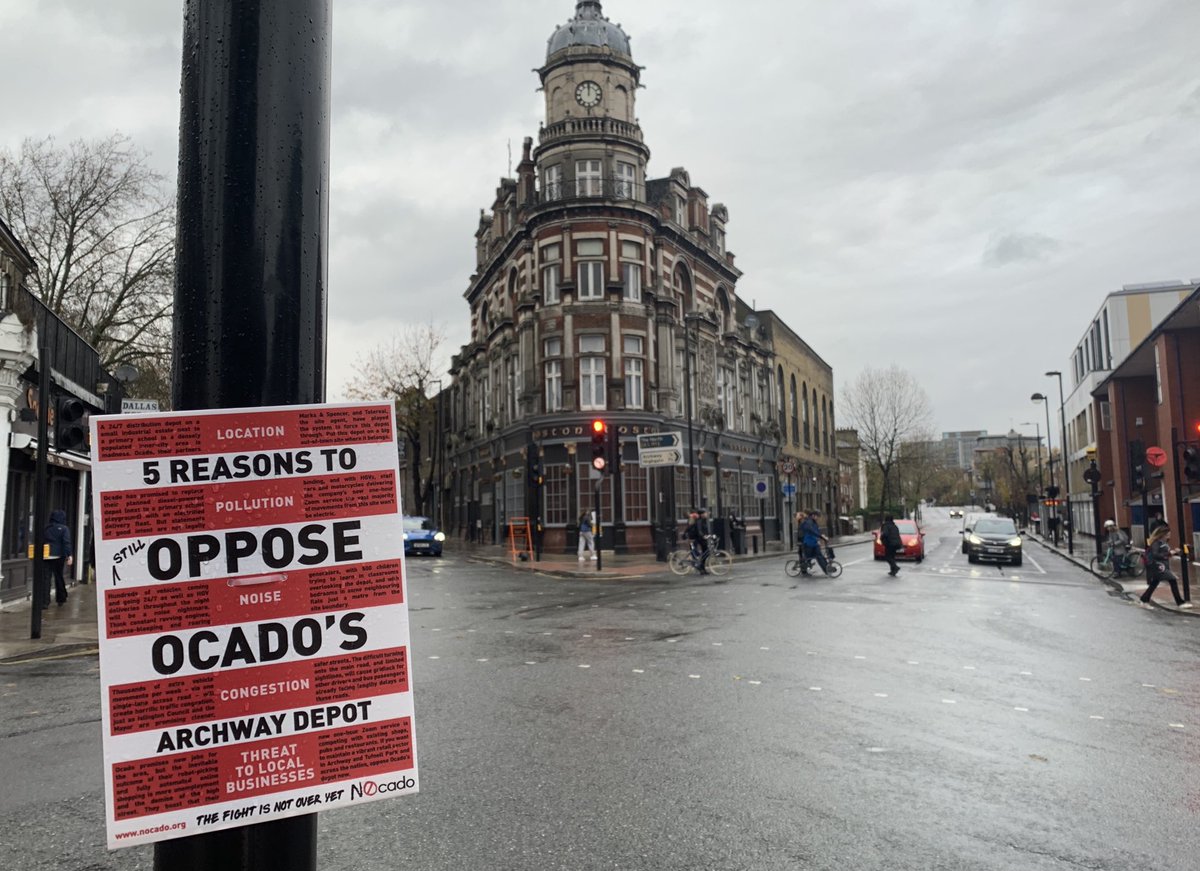 5 reasons to still oppose <a href="/Ocado/">Ocado</a>’s Archway depot #NOcado 
✊🥑❌