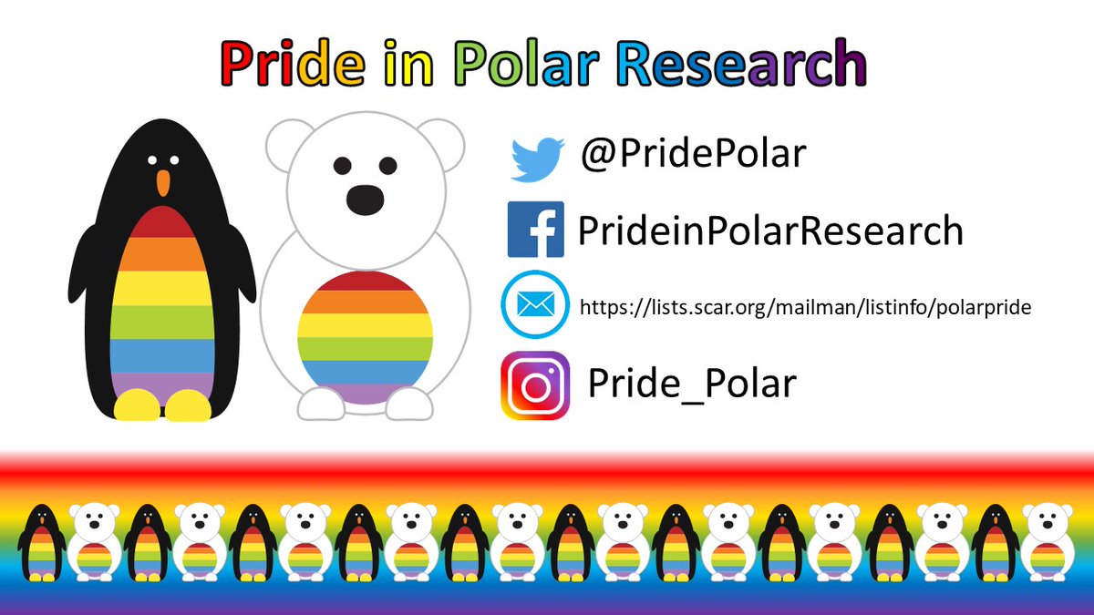 Celebrating #PolarPride Day! 

Spread the word, diversity and inclusivity help make better decision #Inclusionmatters @PridePolar ❄️🐻‍❄️🐧🦭🐳🌈❄️

#DiversityinPolarScience #UKinArctic @FCDOGovUK @ArcticCouncil