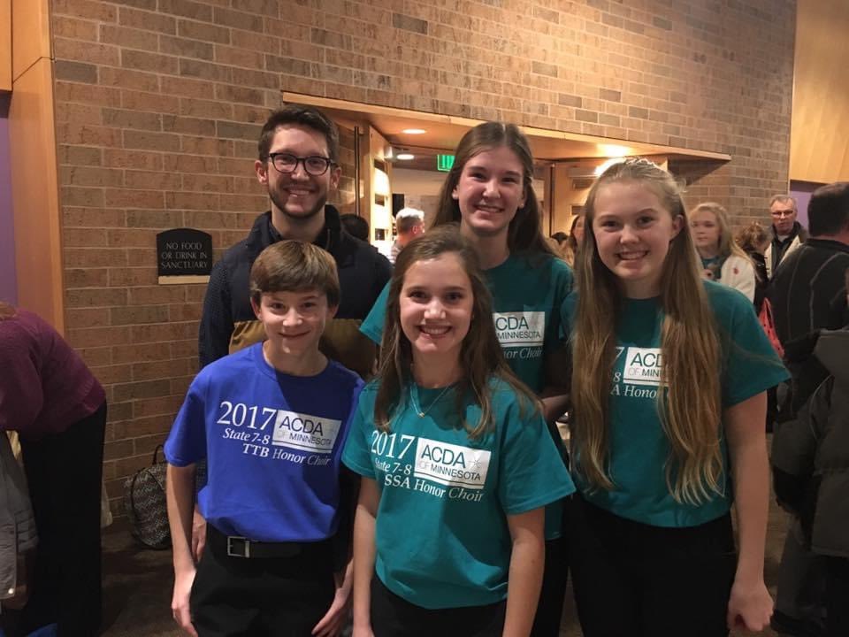 Flashback to 3 years ago! Missing honor choirs this year... Still proud of you Jared, Emma, Petra, and Ella!! #CMSEpride ❤️🎶❤️