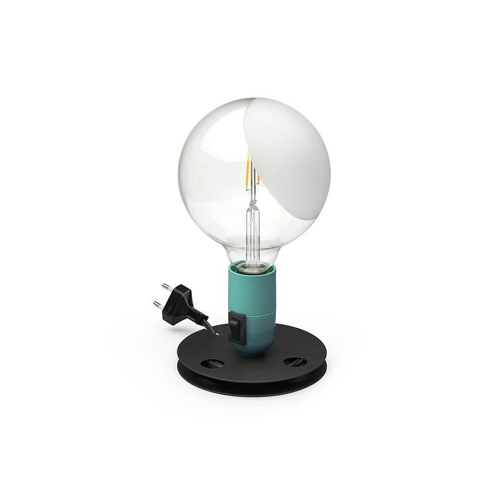LightForm_'s tweet photo. Gifts for Design Lovers💡  Designed by Achille Castiglioni, the @FlosWorldwide Lampadina table light has a spool at its base to wind and hold its excess cord as needed. Now available in 6 colours: green, turquoise, violet, white, black or orange https://t.co/aqlzOi1AZj #giftideas https://t.co/MFrDiQHH98