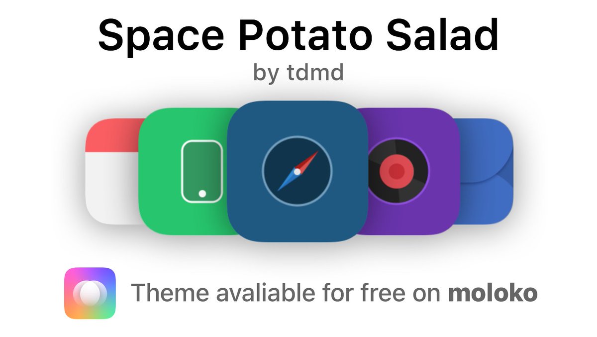 molokoapp's tweet photo. Space Potato Salad by @tvdMD available for free on moloko! Special thanks to @tokems_ for inspiration.

app: https://t.co/G2JWIJpN6p
theme: https://t.co/hj0RfbwxVo

#moloko #ios14homescreen #aesthetic #customization https://t.co/QMh9bwEExw
