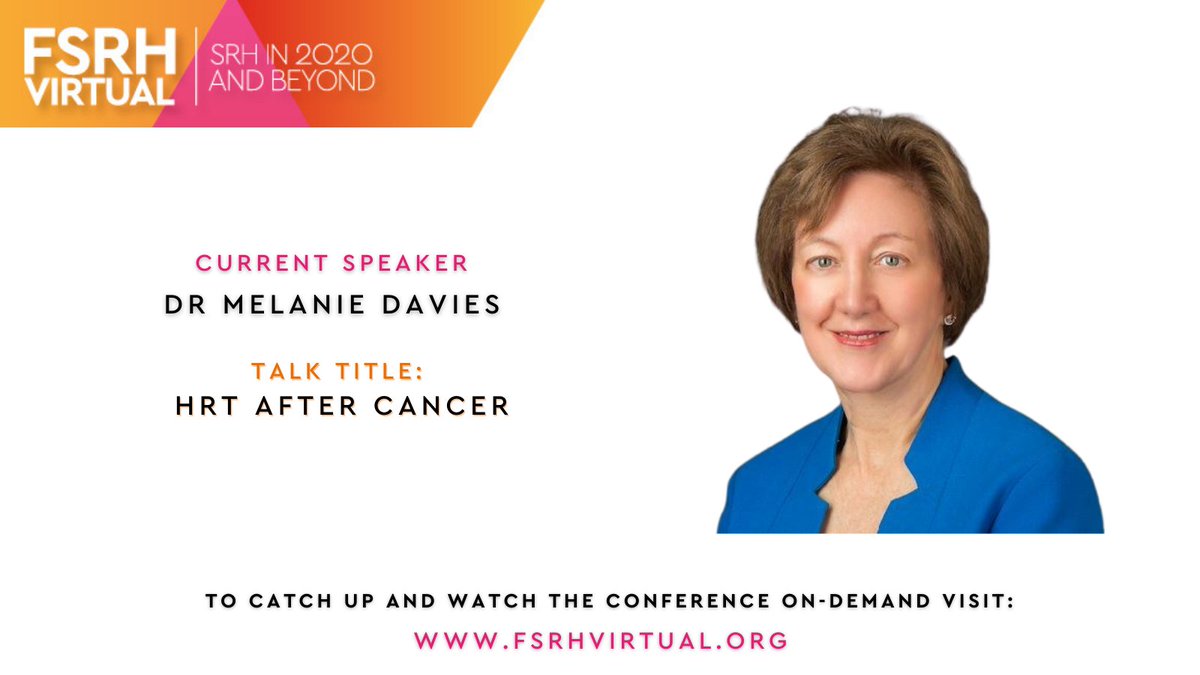 COSRH_UK's tweet photo. Our next sessions and live Q&A are about to start!
- Stream 1: Reproductive Health in 2020 - What has changed since March 2020 w/@drnehapathak
- Stream 2: HRT after cancer w/@DrMelDavies
#FSRHLive #FSRHVirtual https://t.co/UwNkADTMzy