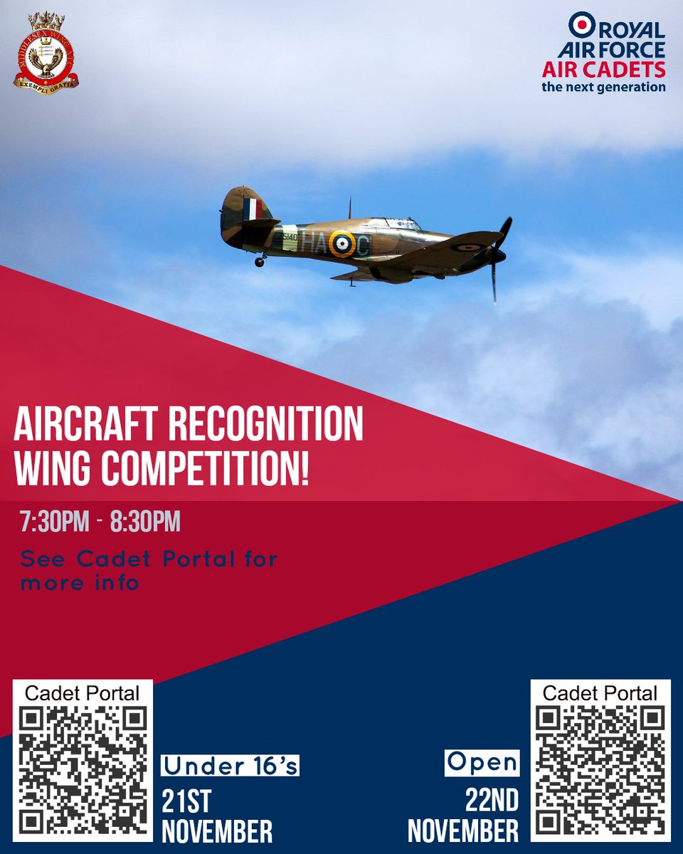 You've trained for this moment all summer.
You know your Typhoon's from your RC-135.
But are you the BEST in the Wing?

Join us this weekend for our Wing #AircraftRecognition Competition to find out! 

Cadets and CFAV are welcome alike. #WhatWeDo