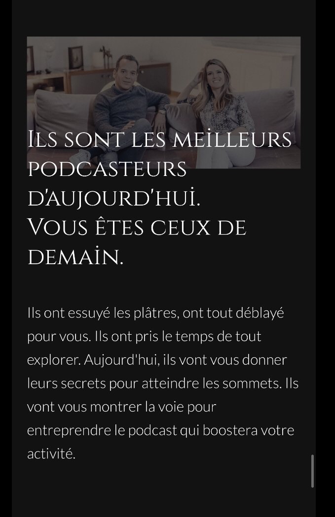 PimPamPoum_Off's tweet photo. Astuce - remplacez "podcasteur" et "podcast" par n'importe quelle autre activité dans ce texte et obtenez votre pub ringarde gratuitement.
À vos propositions ! #platres #deblayage https://t.co/zhn1poFEEy