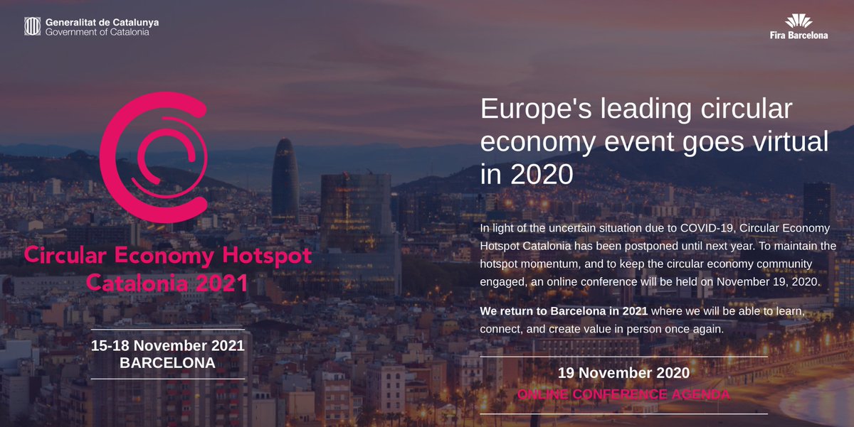 EU_ENV's tweet image. Circularity ⭕️ is the answer ♻️

This Thursday 19, join the #CEHotspotCAT conference, Europe's leading #CircularEconomy event hosted by @gencat @mediambientcat ♻️

Agenda, registration &amp;amp; livestream as of 10 am CET on:
cehotspot.cat/en/home

#EconomiaCircular #BuildBackBetter