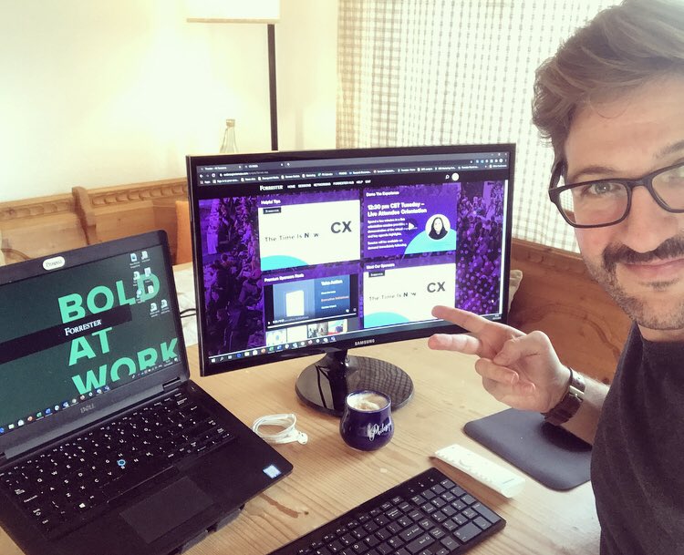 Thorael's tweet photo. Let’s kick off #ForrCX EMEA 2020 and dive into the future of customer experience and b2c #marketing. It’ll be a busy virtual day 👨🏼‍💻🤙🏽 https://t.co/KY8KIdZWBo