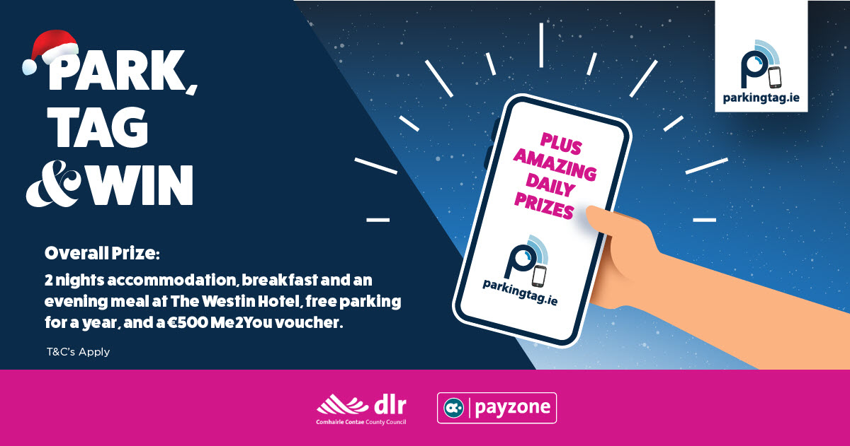dlrcc's tweet photo. Parking Tag has teamed up with dlrcc to offer you the chance to win an overall prize of free parking for a year, 2 nights B&B, an evening meal in the Westin Hotel & a โฌ500 Me2You voucher. Follow @parkingtag on Twitter & Facebook for your chance to win daily prizes #parktagwin https://t.co/wKW0RTsTrP